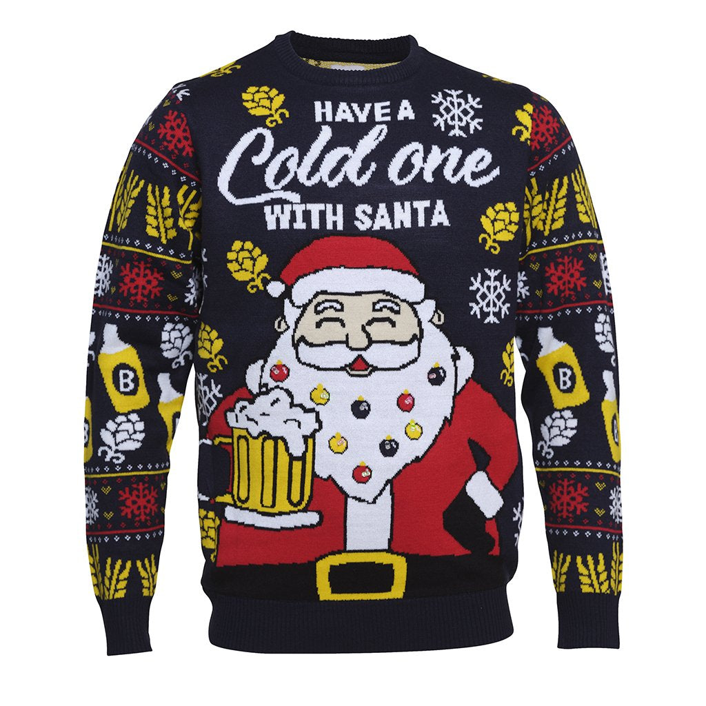 Have a cold one with santa